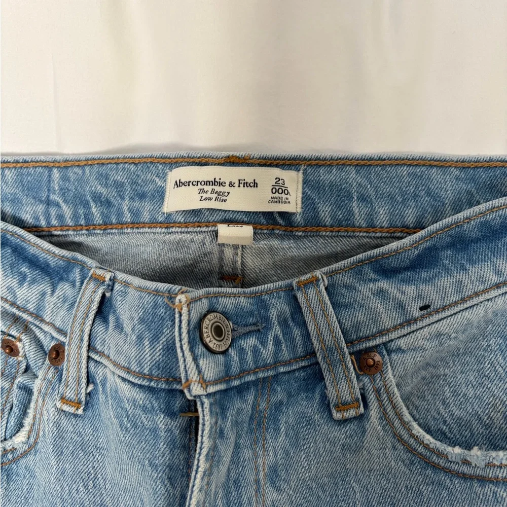Abercrombie baggy low rise curve love Jean long - Picture 3 of 4